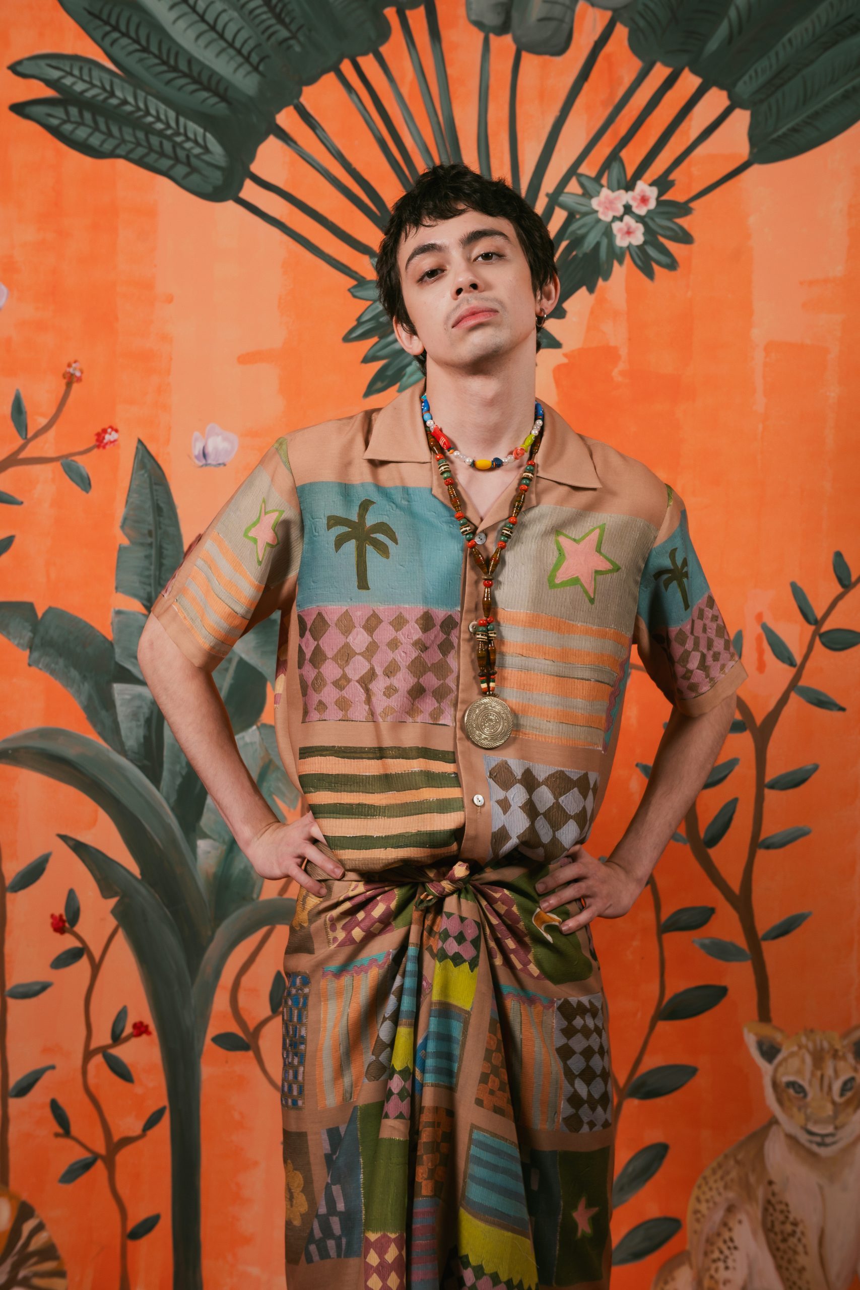 Patchwork Men Resort Shirt