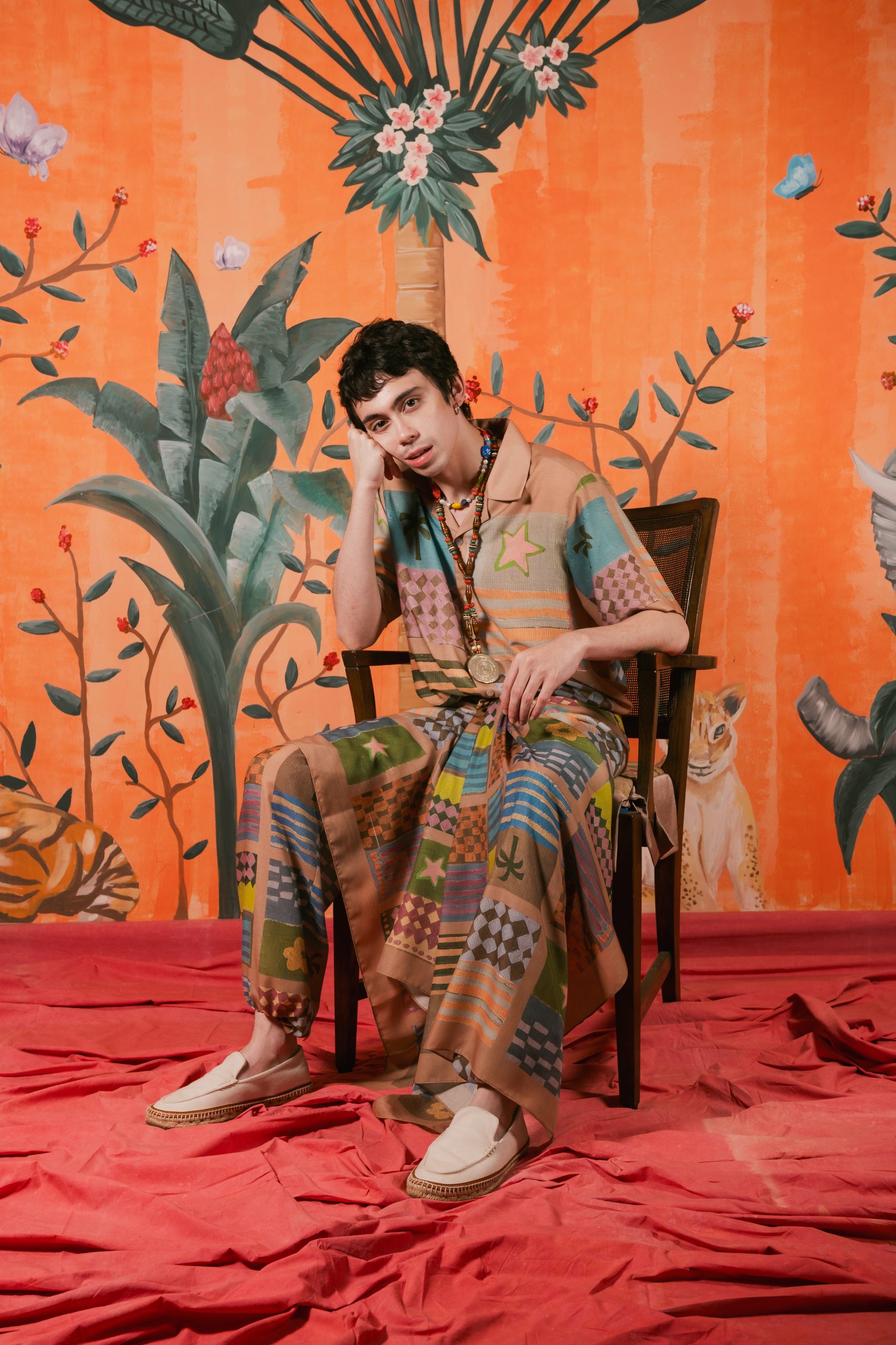 Patchwork Men Resort Shirt - Image 3