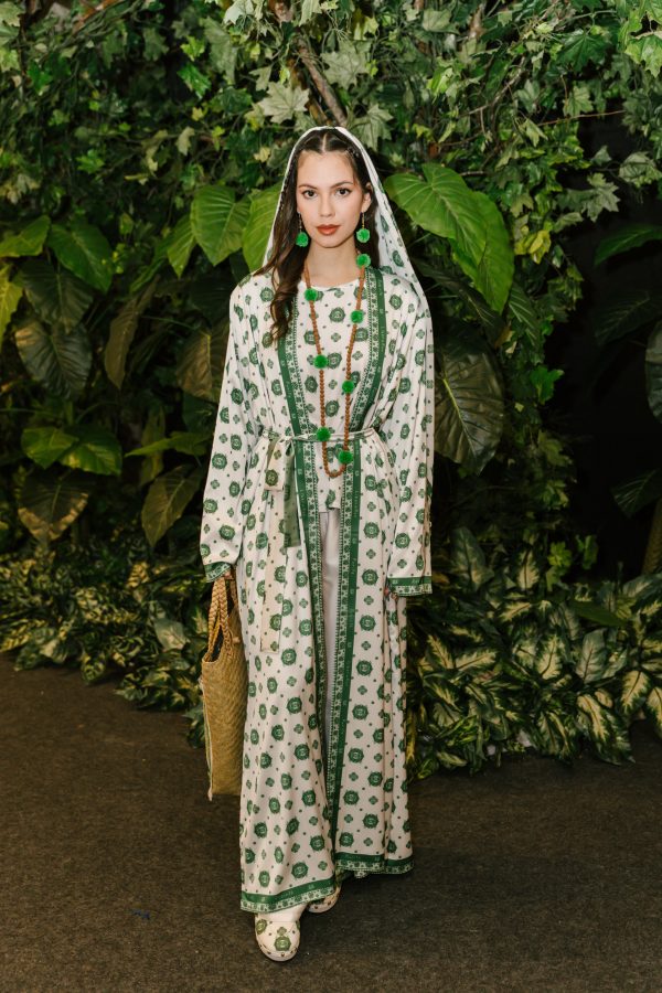 Lotus AJ Coat Reversible in White - Green - Image 2