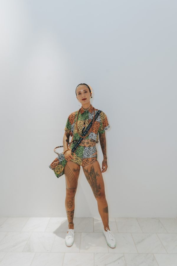 Gringsing Patchwork Crop Shirt - Image 2