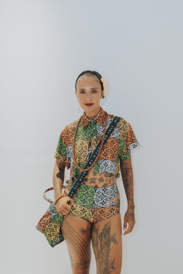 Gringsing Patchwork Crop Shirt