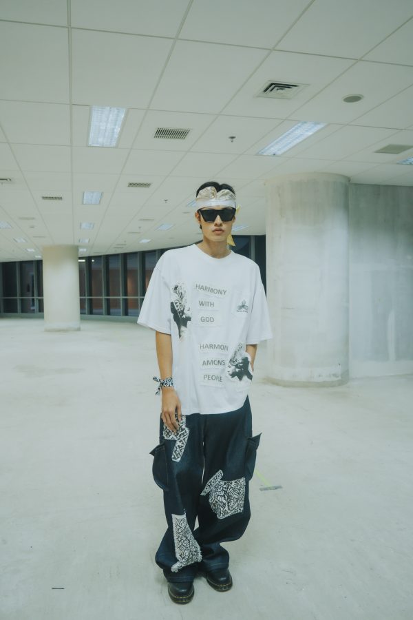 Wayan T-Shirt with Tri Hita Karana Patch - Image 2