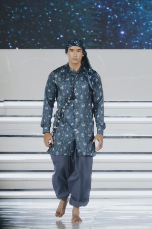 Wanokaka Blue Linen Pants