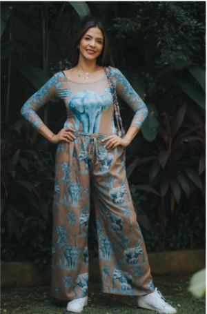 Pygmy Elephant Palazzo Pants