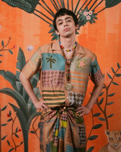 Patchwork Men Resort Shirt